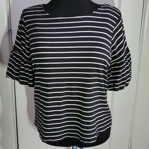 Cable & Gauge striped top